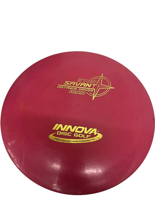 Vist Large View of Product Image Which is Used Innova STAR SAVANT Disc Golf Driver Red