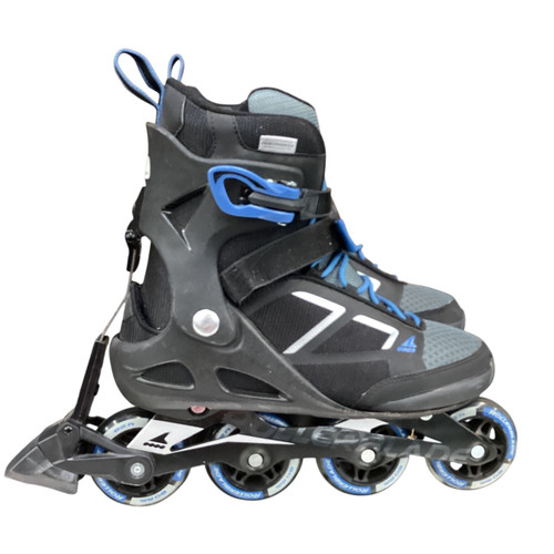 Vist Large View of Product Image Which is Used Rollerblade MACROBLADE 80 Senior Rec Fitness Skates Black Senior 9