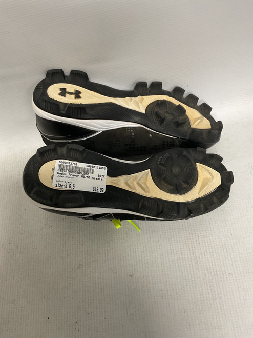 Vist Large View of Product Image Which is Used Under Armour BB/SB Cleats Black Senior 6.5