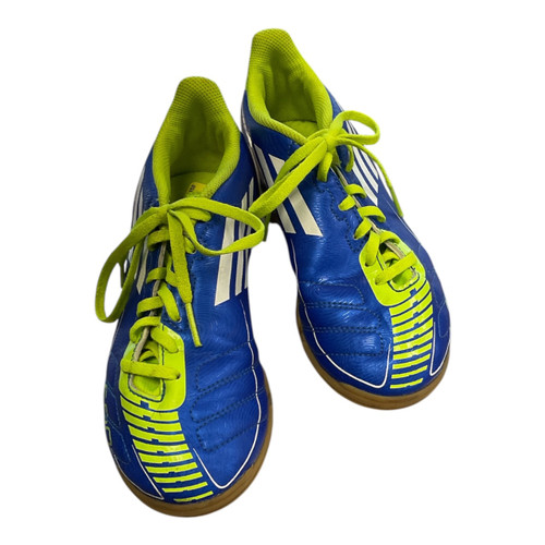 Vist Large View of Product Image Which is Used Adidas F5 TRX INDOOR Soccer Indoor Shoes Royal Blue Junior 02