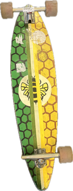 Vist Large View of Product Image Which is Used BUSTIN PIN TAIL Longboard Yellow Long