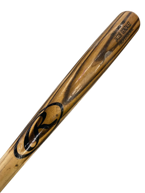 Vist Large View of Product Image Which is Used Rawlings JACOB GONZALEZ PROFESSIONAL BB/SB Wood Bat 34"