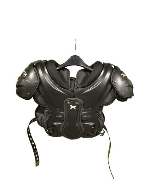 Vist Large View of Product Image Which is Used Xenith VELOCITY FB Shoulder Pads Black LG