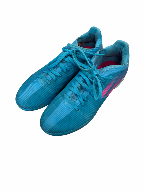 Vist Large View of Product Image Which is Used Adidas Soccer Indoor Shoes Royal Blue Senior 6