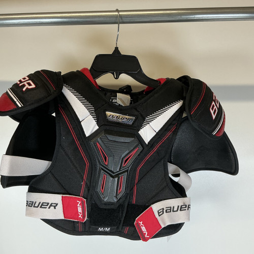 Vist Large View of Product Image Which is Used Bauer NSX Shoulder Pads Sr MD