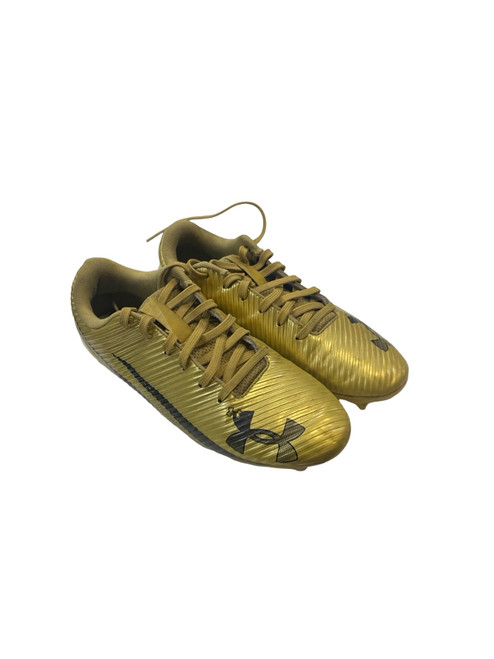 Vist Large View of Product Image Which is Used Under Armour Jr FB Cleats Gold Junior 06