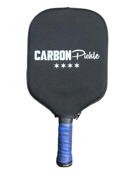 Vist Large View of Product Image Which is Used CARBONPICKLE PRO SERIES CARBON FIBER Pickleball Racquet Black