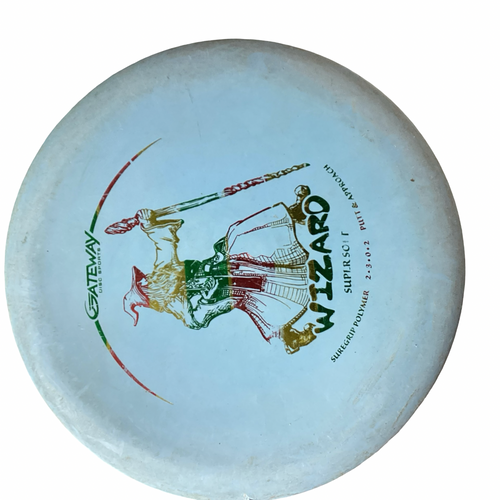 Vist Large View of Product Image Which is Used Gateway WIZARD Disc Golf Putter Carolina Blue