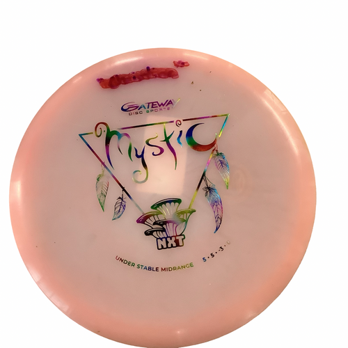 Vist Large View of Product Image Which is Used Gateway MYSTIC NXT UNDERSTABLE Disc Golf Mid Range Pink 175g