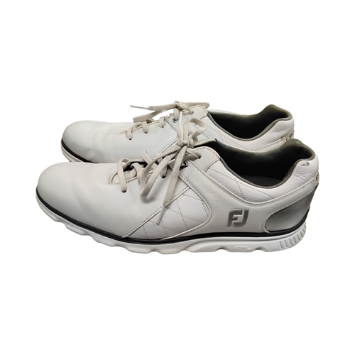 Vist Large View of Product Image Which is Used Foot Joy PRO SL Mens Golf Shoes White Senior 10