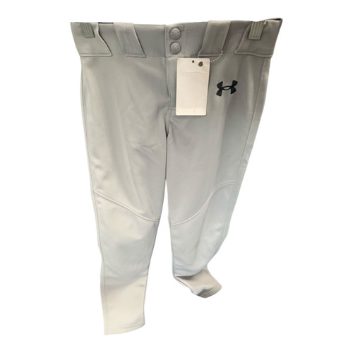 Vist Large View of Product Image Which is Used Under Armour BOYS S GREY BB/SB Pant Boys Grey SM