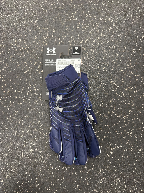 Vist Large View of Product Image Which is Used Under Armour BLUR FB GLOVES NEW FB Gloves Navy Blue MD