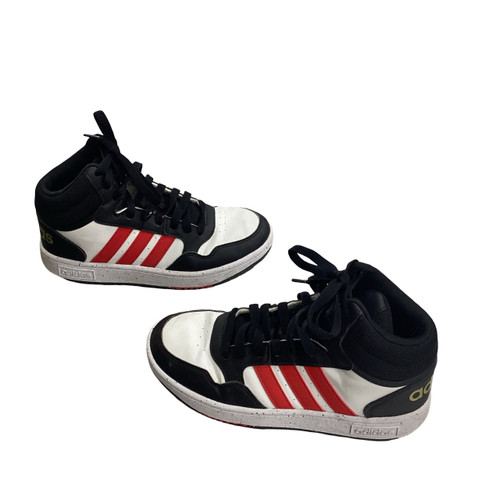 Vist Large View of Product Image Which is Used Adidas BASKETBALL SHOES Basketball Shoes M Black Junior 03