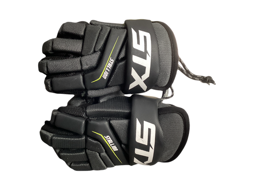 Vist Large View of Product Image Which is Used STX STALLION Lacrosse Gloves Junior Grey SM