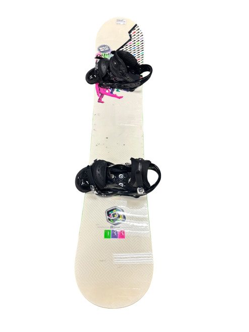 Vist Large View of Product Image Which is Used Salomon OFFICIAL SNOWBOARD Mens Board/Bindings White 154 cm