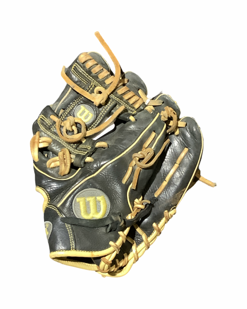 Vist Large View of Product Image Which is Used Wilson A1000 BB/SB Glove RH Throw Black 11 1/2"