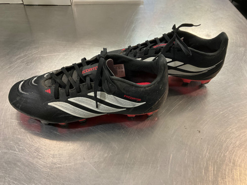 Vist Large View of Product Image Which is Used Adidas Soccer Cleats Red Senior 6.5
