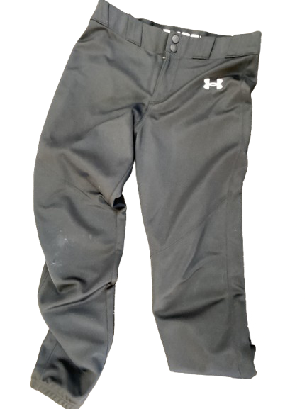 Vist Large View of Product Image Which is Used Under Armour YOUTH PANTS BB/SB Pant Boys Black LG