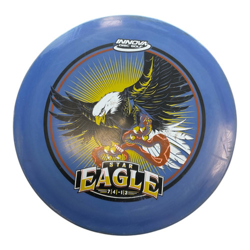 Vist Large View of Product Image Which is Used Innova STAR EAGLE Disc Golf Driver Navy Blue 174g