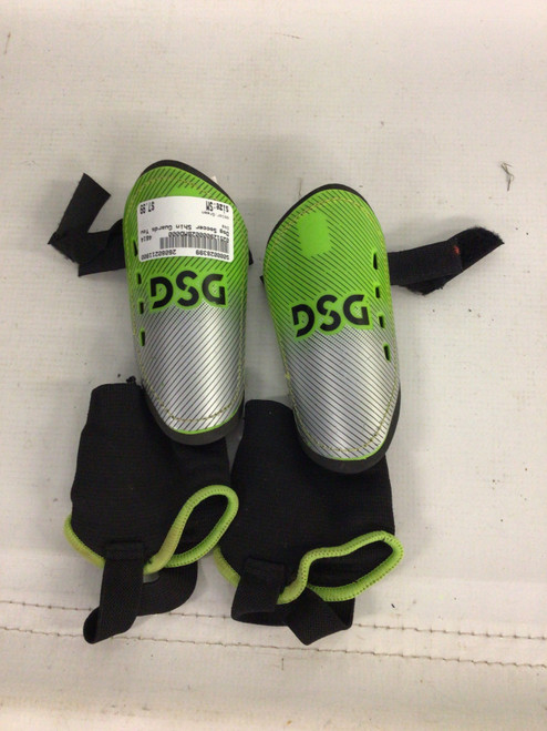 Vist Large View of Product Image Which is Used Dsg Soccer Shin Guards Youth Green SM