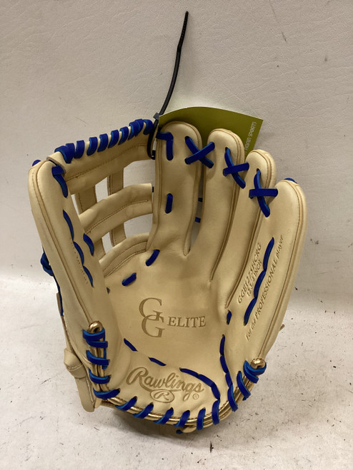 Vist Large View of Product Image Which is Used Rawlings GGE1275HCRG BB/SB Glove RH Throw Tan 12 3/4"