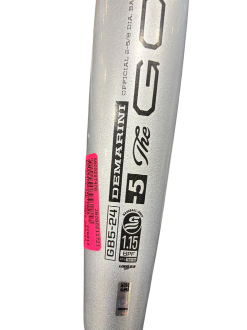 Vist Large View of Product Image Which is Used Demarini THE GOODS GB5-24 BB/SB USSSA 2 5/8 Bat 30"