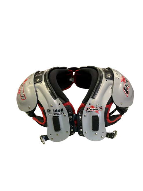 Vist Large View of Product Image Which is Used Riddell POWER SPX FB Shoulder Pads Grey SM