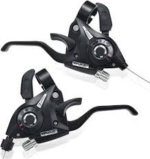 Vist Large View of Product Image Which is New SHIMANO CUES 3 SPD SHIFTER COMBO