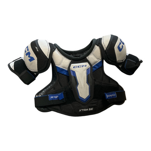 Vist Large View of Product Image Which is Used CCM JETSPEED XTRA SE Junior Shoulder Pads SM