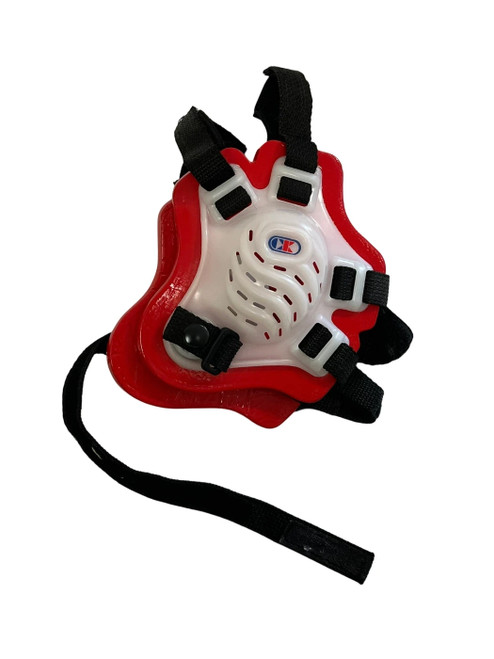 Vist Large View of Product Image Which is Used Cliff Keen F5 Tornado Red Wrestling Headgear