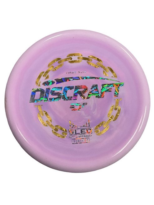 Vist Large View of Product Image Which is Used Discraft FIRST RUN ESP SLED Disc Golf Putter Pink 178g