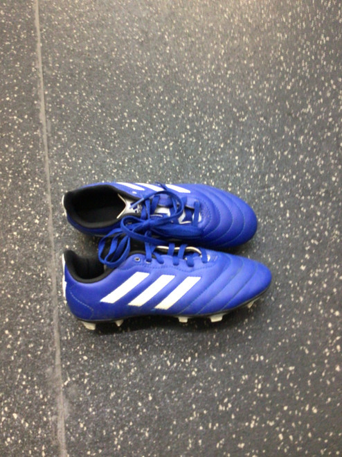 Vist Large View of Product Image Which is Used Adidas Soccer Cleats Royal Blue Junior 02