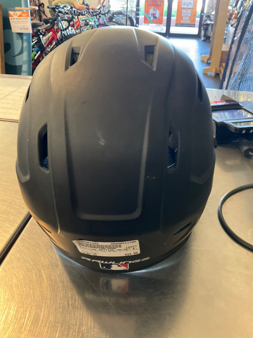 Vist Large View of Product Image Which is Used Rawlings BATTING HELMET 6 7/8-7 5/8 Batting Helmet No Mask Black LG