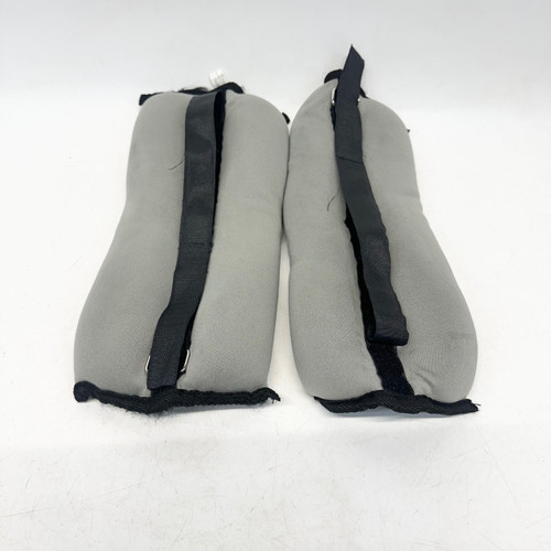 Vist Large View of Product Image Which is Used 5LB EACH Ankle Weights Grey 10 lb