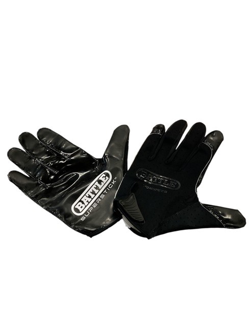 Vist Large View of Product Image Which is Used Battle Sports SUPERSTICK FB Gloves Black LG