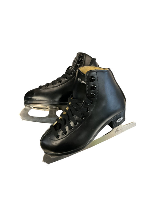 Vist Large View of Product Image Which is Used Riedell OPAL Girls Figure Skate Black Junior 03