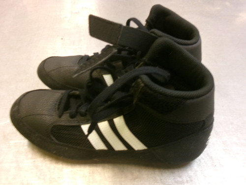 Vist Large View of Product Image Which is Used Adidas Wrestling Shoes Black Junior 04