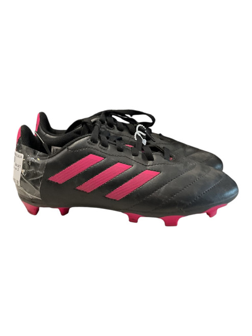 Vist Large View of Product Image Which is Used Adidas Soccer Cleats Black And Pink Junior 02