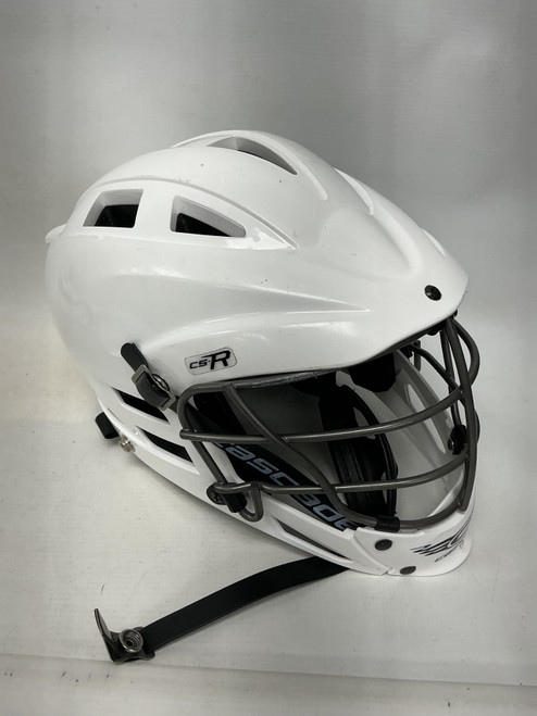 Vist Large View of Product Image Which is Used Cascade CS-R Lacrosse Helmet White One Size