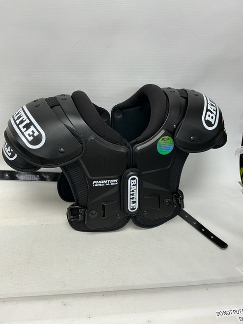 Vist Large View of Product Image Which is Used Battle Sports PHANTOM LARGE 14-15 FB Shoulder Pads Black LG