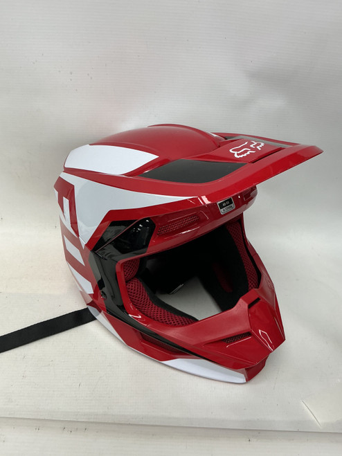 Vist Large View of Product Image Which is Used Fox V1 Junior Helmet Red MD