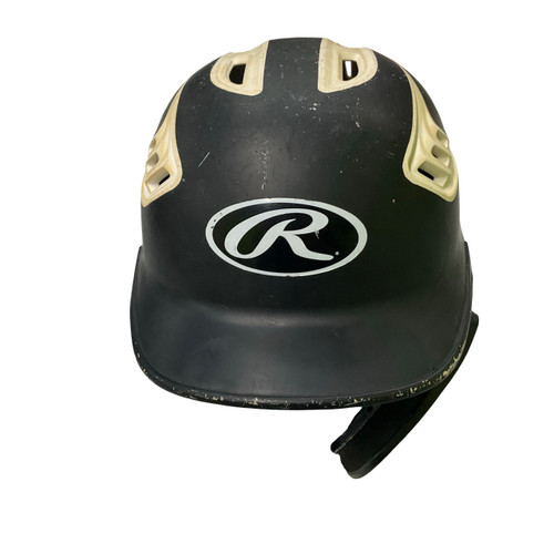 Vist Large View of Product Image Which is Used Rawlings BATTING HELMET W JAW GUARD Batting Helmet No Mask Black S/M