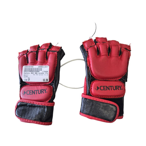 Vist Large View of Product Image Which is Used Century RED MMA GLOVES YTH SM MMA Gloves Red SM