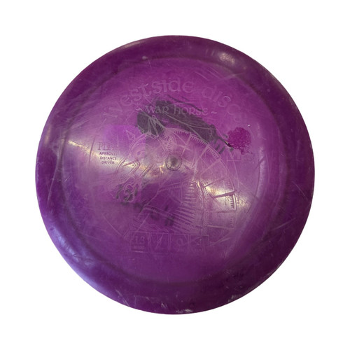 Vist Large View of Product Image Which is Used Westside WAR HORSE VIP DRIVER Disc Golf Driver Purple