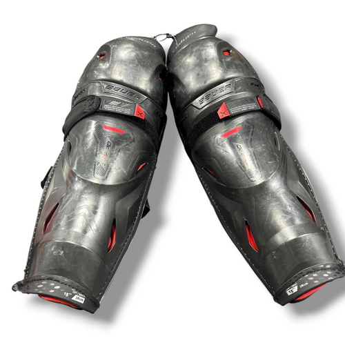 Vist Large View of Product Image Which is Used Bauer 3X PRO Senior Shin Guards Grey 15"