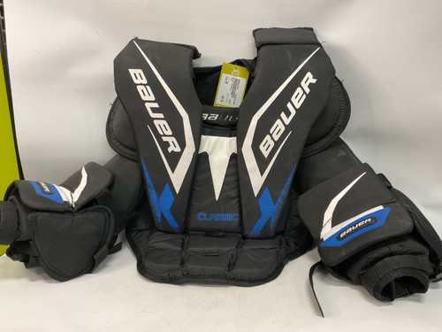 Vist Large View of Product Image Which is Used Bauer CLASSIC Junior Body Armor Black SM