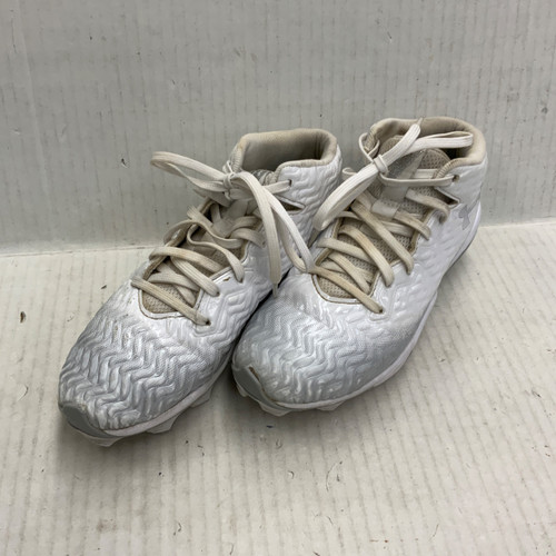 Vist Large View of Product Image Which is Used Under Armour BB/SB Cleats White Junior 04