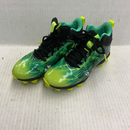 Vist Large View of Product Image Which is Used Under Armour BB/SB Cleats Green Junior 04.5