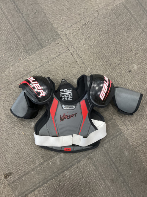 Vist Large View of Product Image Which is Used Bauer LIL SPORT Youth Shoulder Pads SM