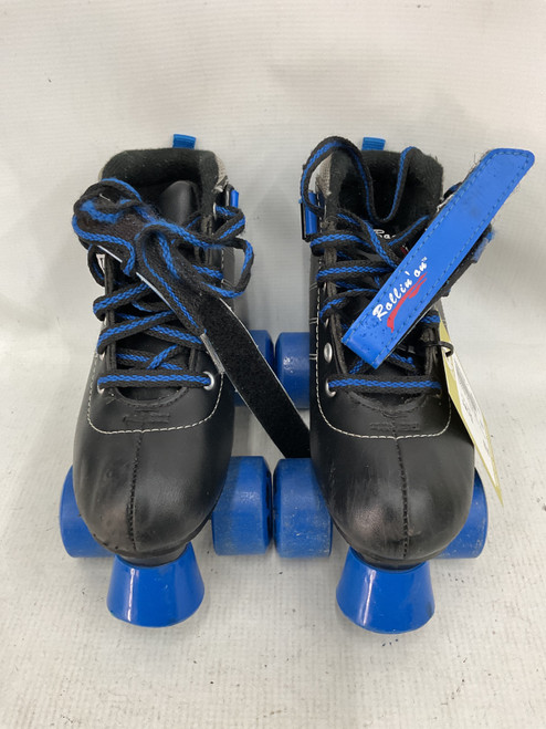 Vist Large View of Product Image Which is Used TWISTER ROLLIN ON Junior Roller Quad Skates Black Junior 02